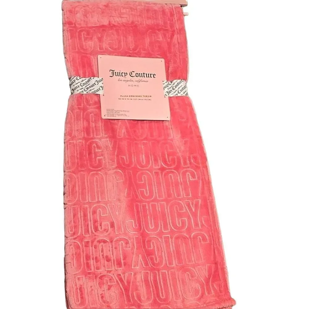 Juicy Couture Juicy‎ Embossed Plush Throw Blanket